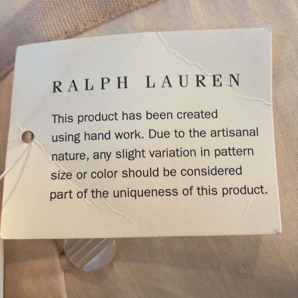 Two Ralph Lauren Jamie Blush Pillows. - Picture 5 of 6
